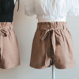 Brown Paperbag Shorts